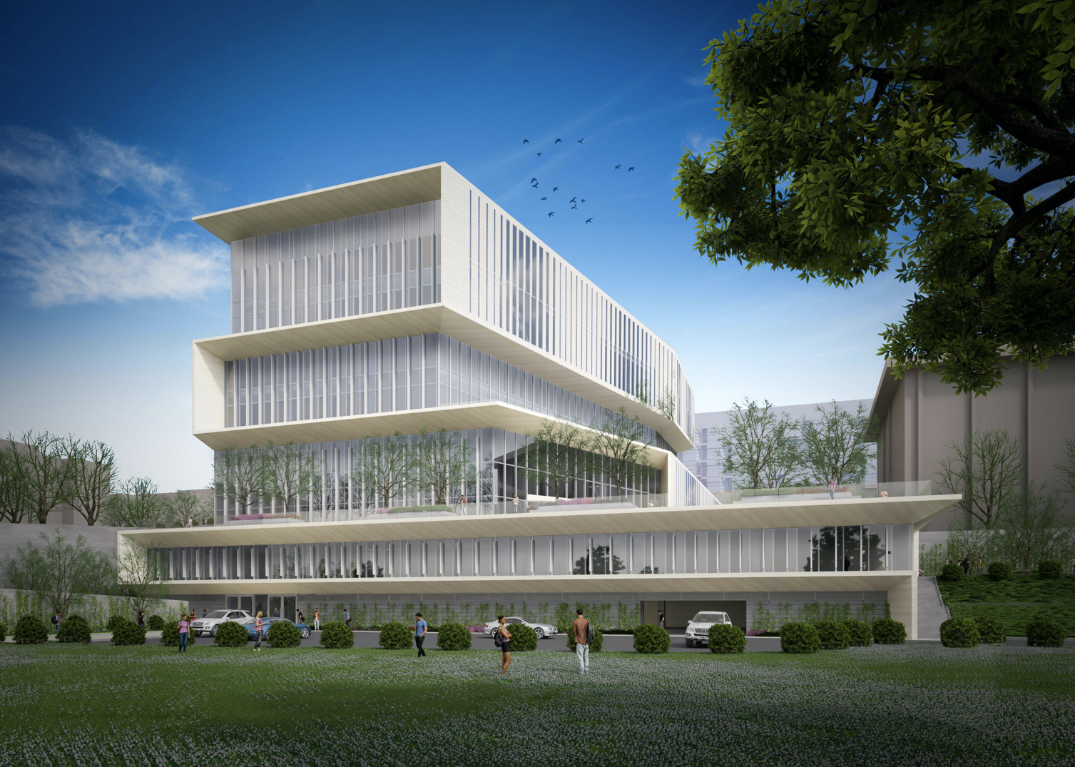 rendering of SFESOM building 