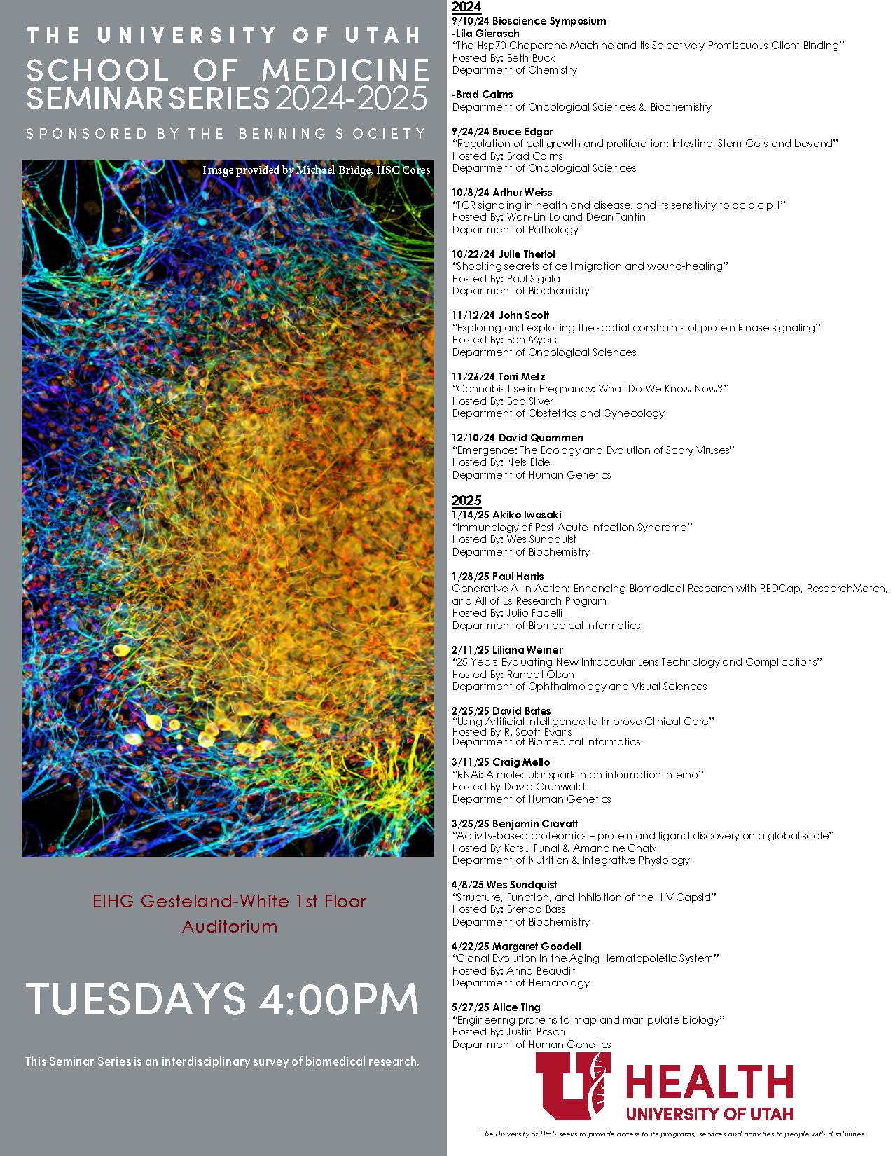 SFESOM Benning Lecture Series