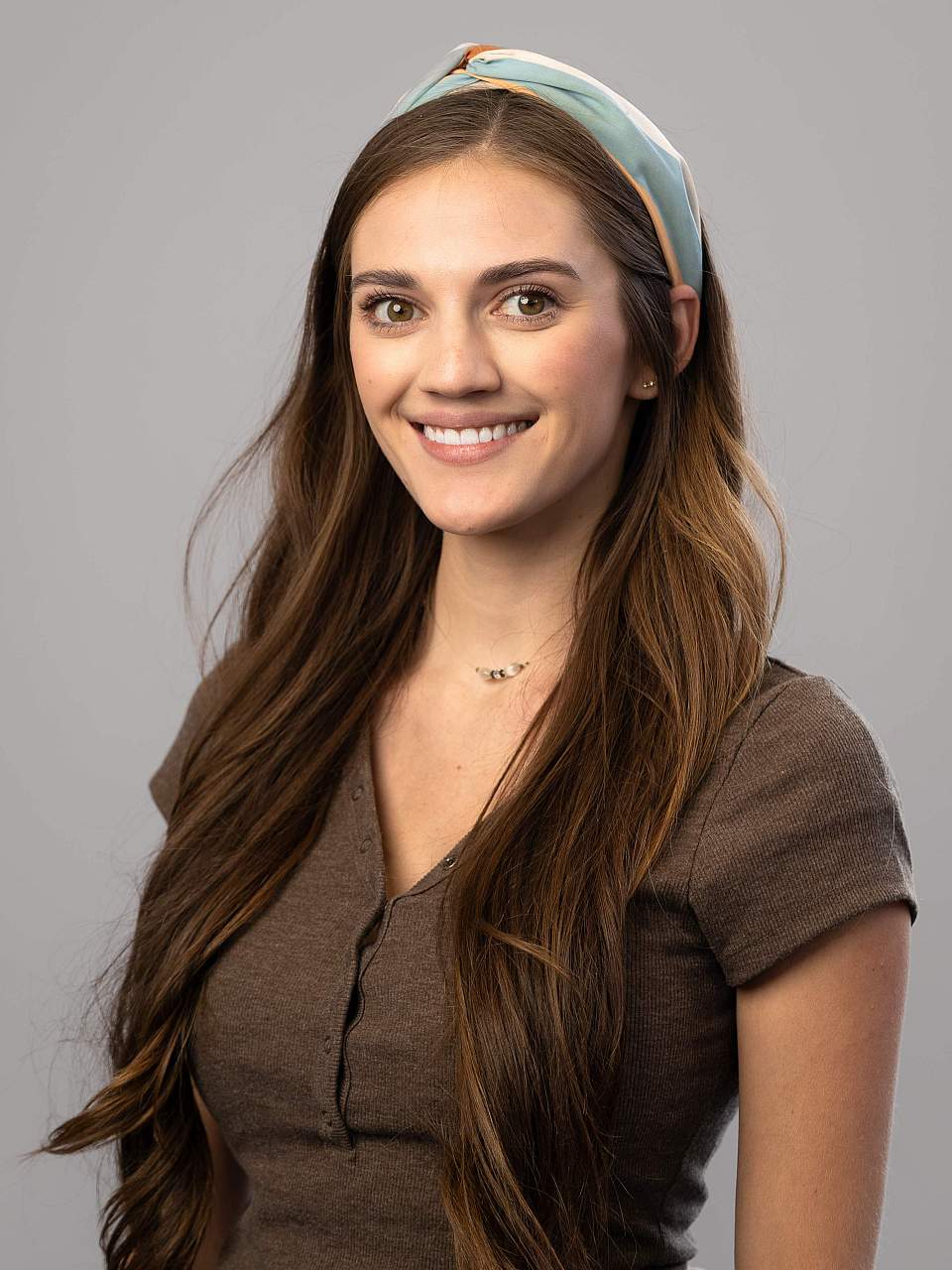 Picture of Brittany in front of gray background